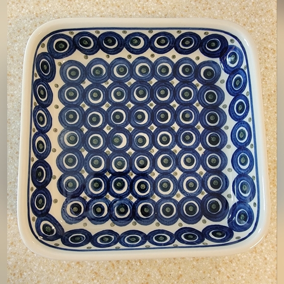 Polish Pottery Other - Polish Pottery Square Serving Dish